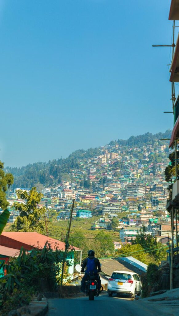 Panoramic view of Kalimpong town in the Himalayas during Kalimpong Explorer tour